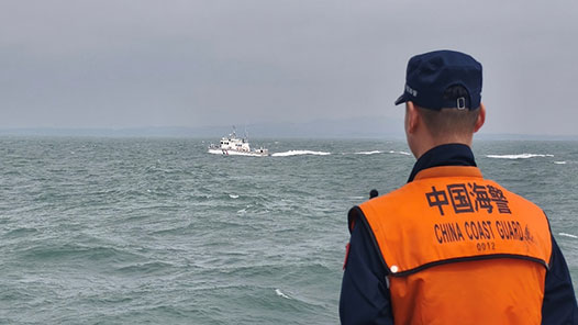 福建海警位金门附近海域依法开展常态化执法巡查